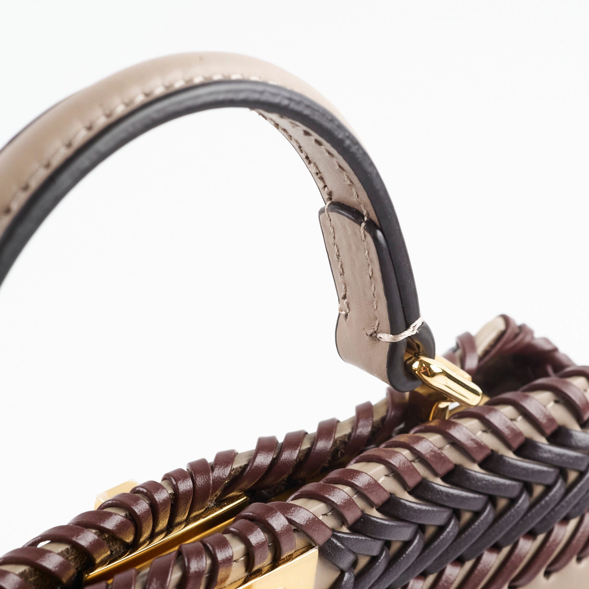 Fendi Peekaboo ISeeU Petite Leather Braid