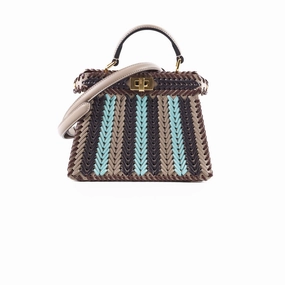 Fendi Peekaboo ISeeU Petite Leather Braid