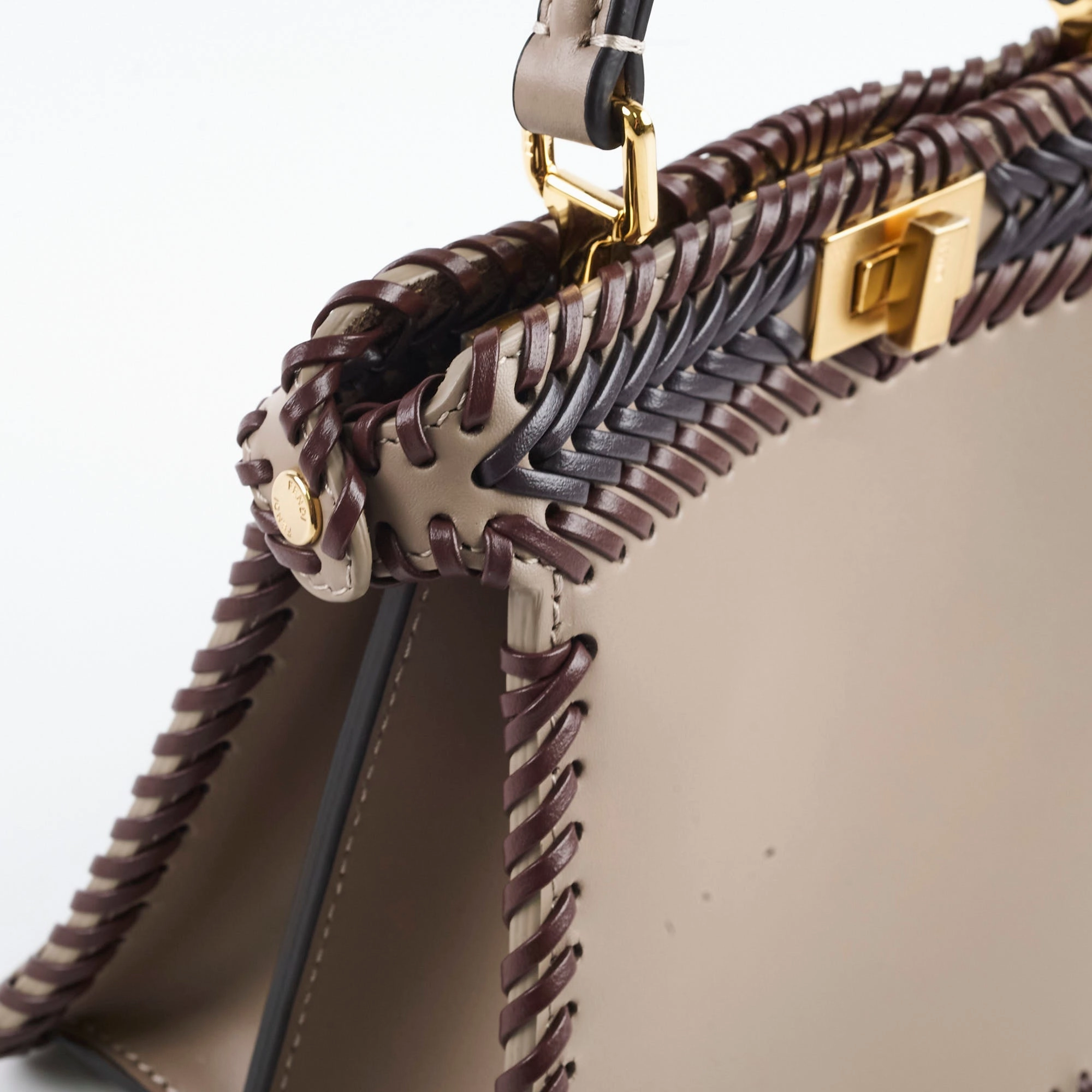 Fendi Peekaboo ISeeU Petite Leather Braid
