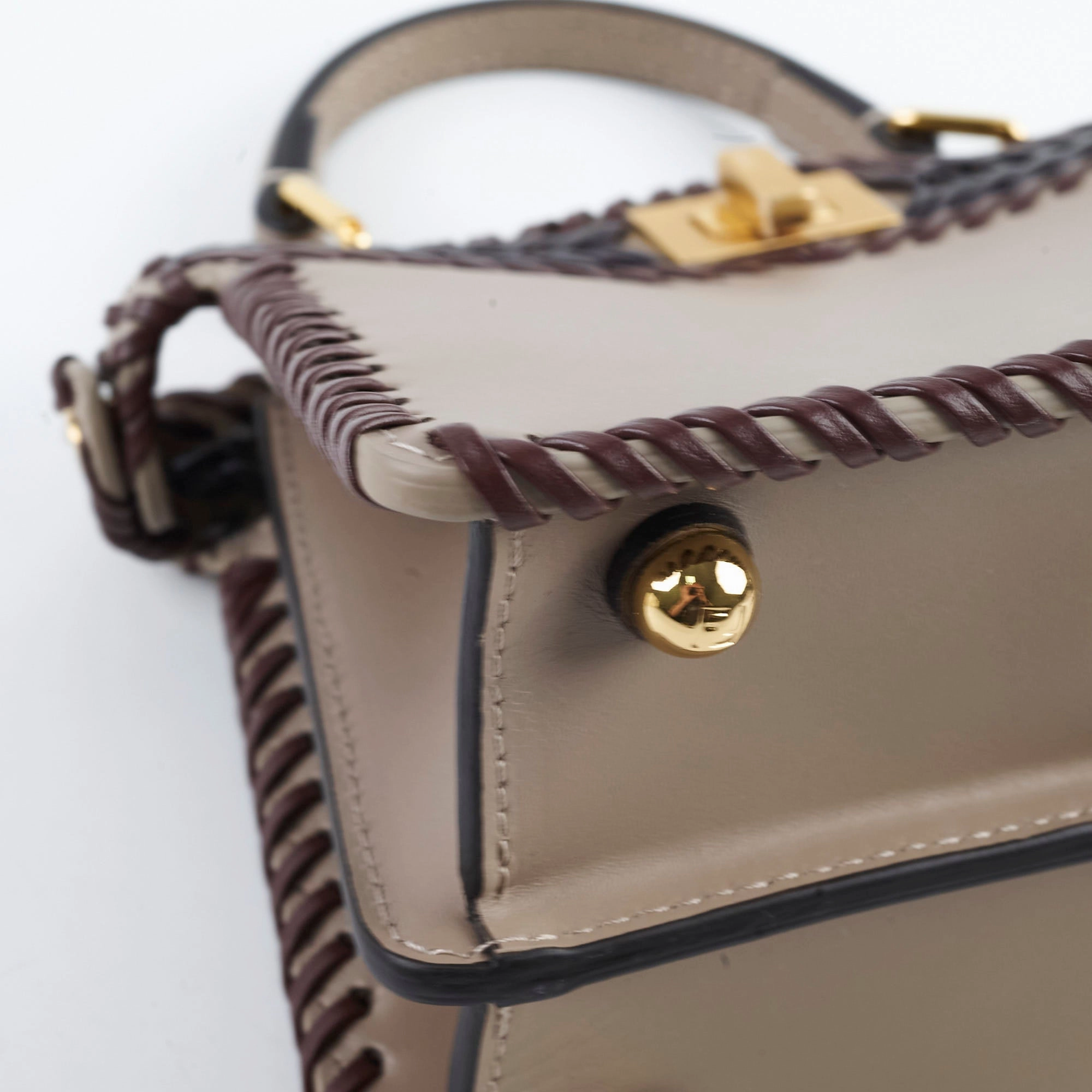 Fendi Peekaboo ISeeU Petite Leather Braid