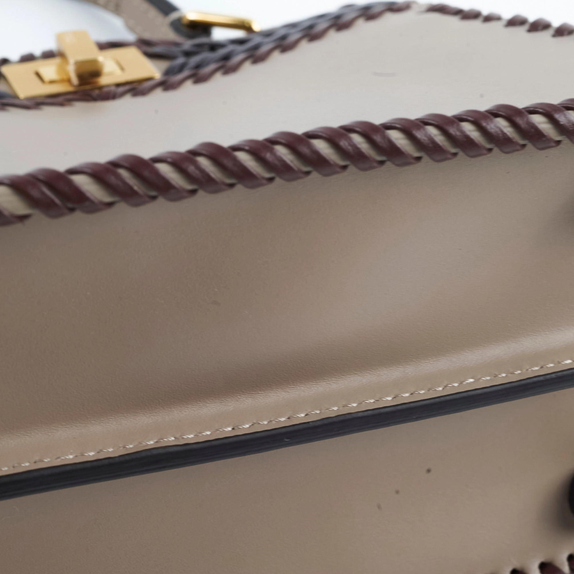 Fendi Peekaboo ISeeU Petite Leather Braid