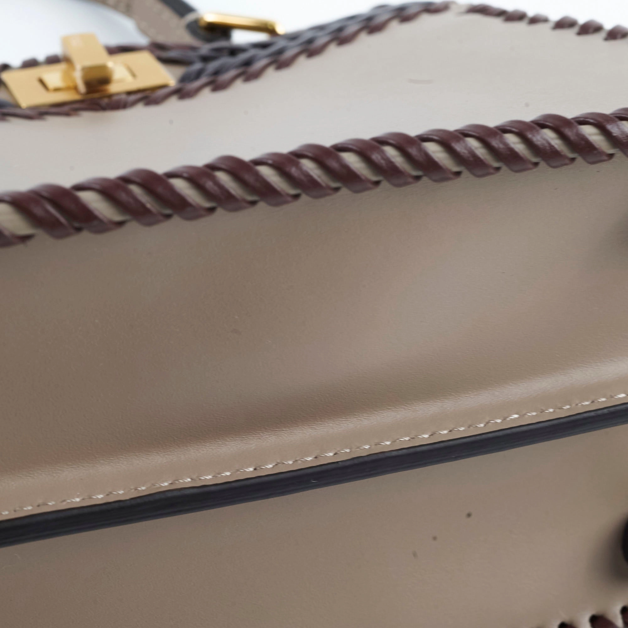 Fendi Peekaboo ISeeU Petite Leather Braid