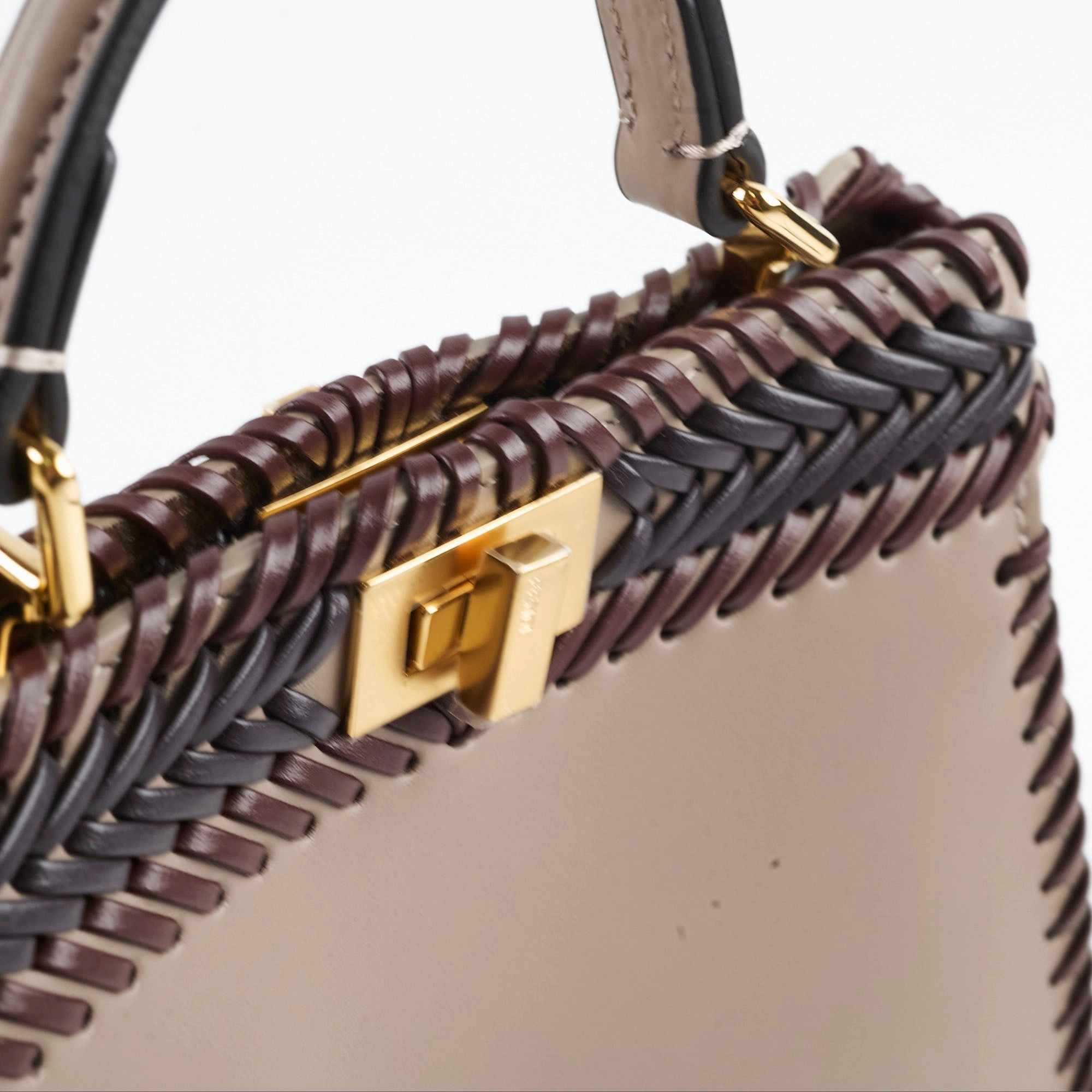 Fendi Peekaboo ISeeU Petite Leather Braid