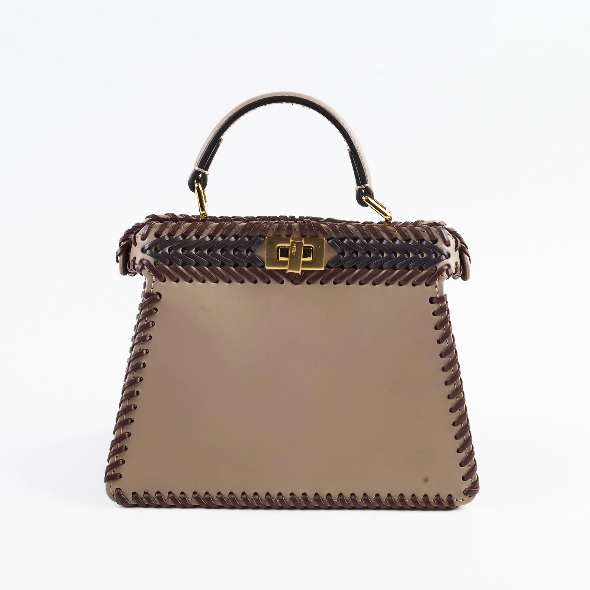 Fendi Peekaboo ISeeU Petite Leather Braid