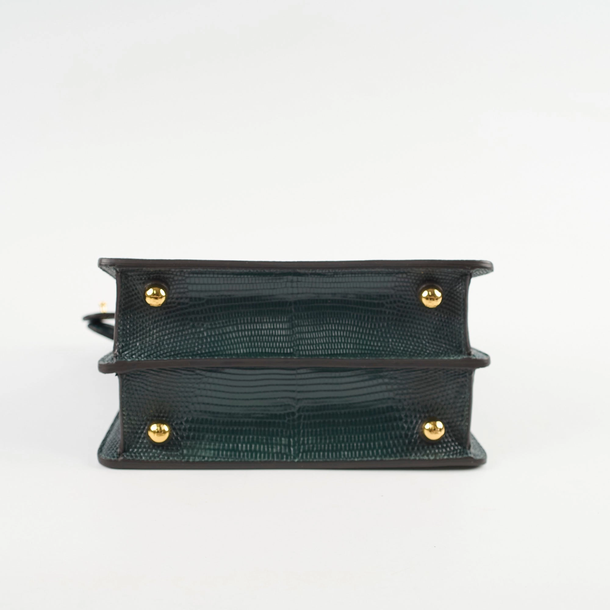 Fendi Petite Peekaboo Lizard Green