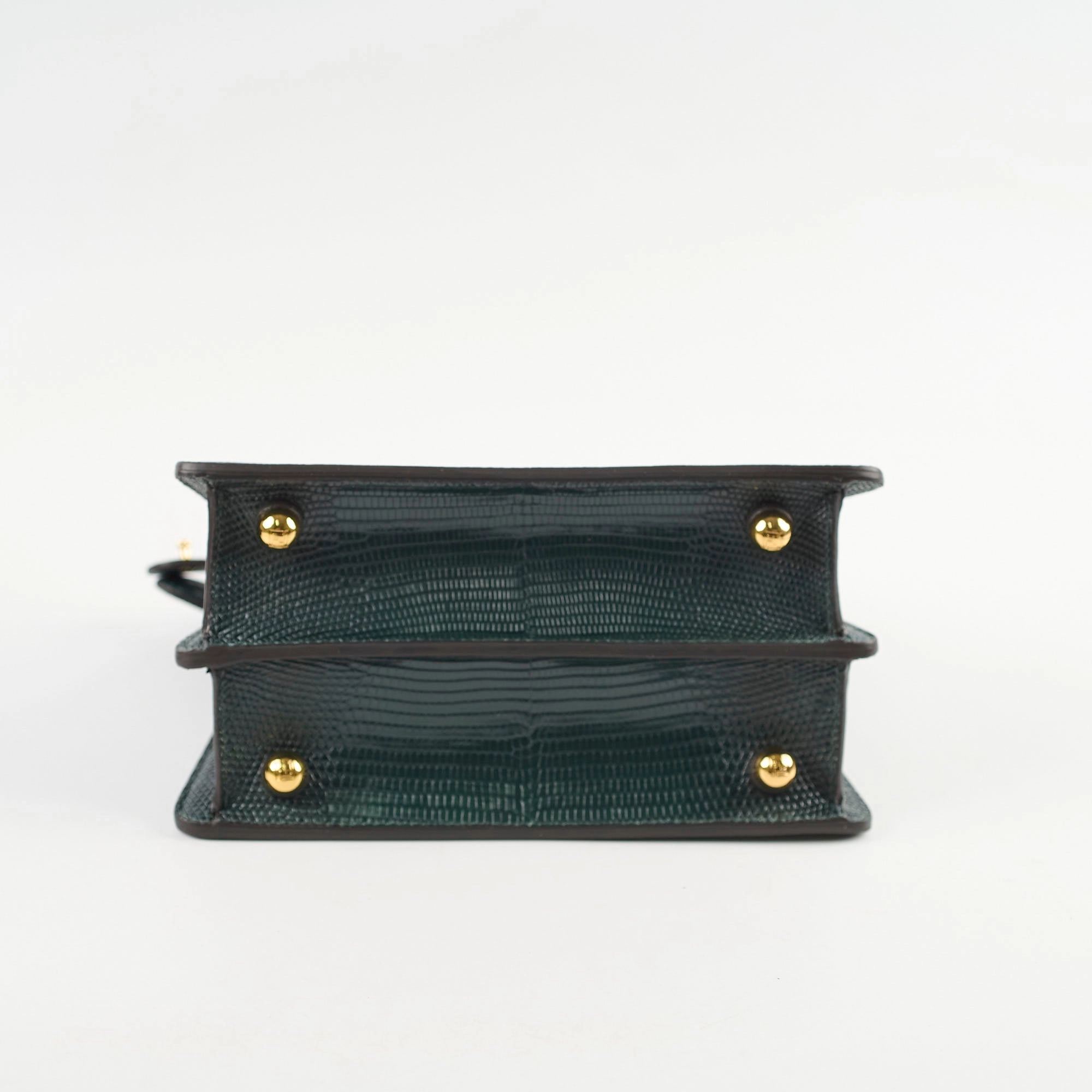 Fendi Petite Peekaboo Lizard Green