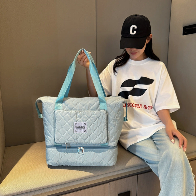 Fitness bag storage bag folding travel bag