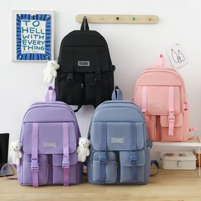 Five piece backpack large capacity school bag