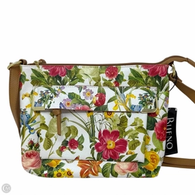 Floral Pocket Front Shoulder Bag By Bueno, Size: Medium