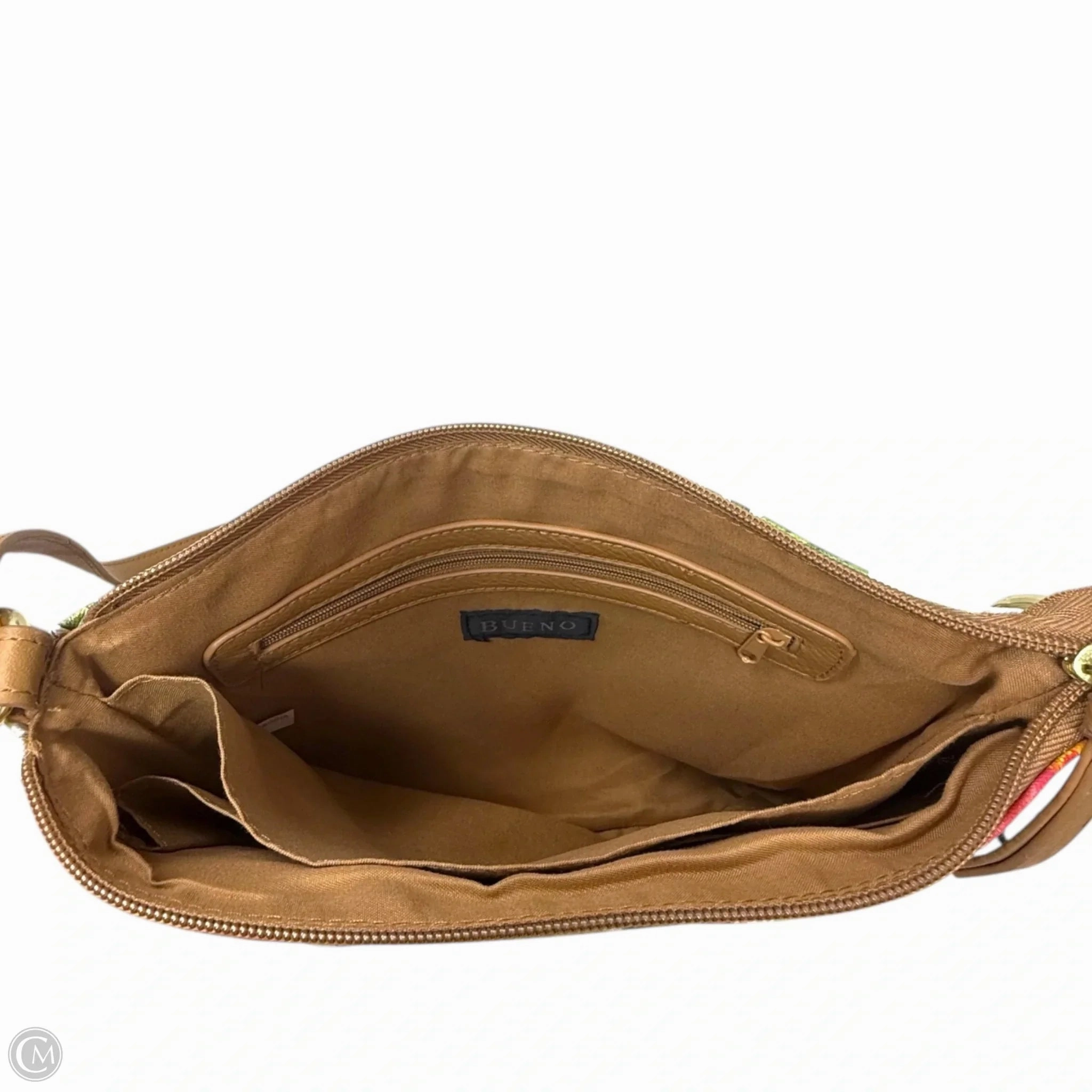Floral Pocket Front Shoulder Bag By Bueno, Size: Medium