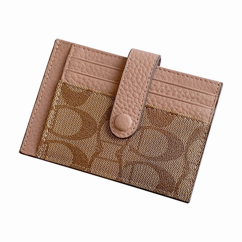 Genuine leather card bag women's wallet
