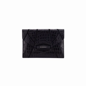 Givenchy Clutch Croc Embossed Black