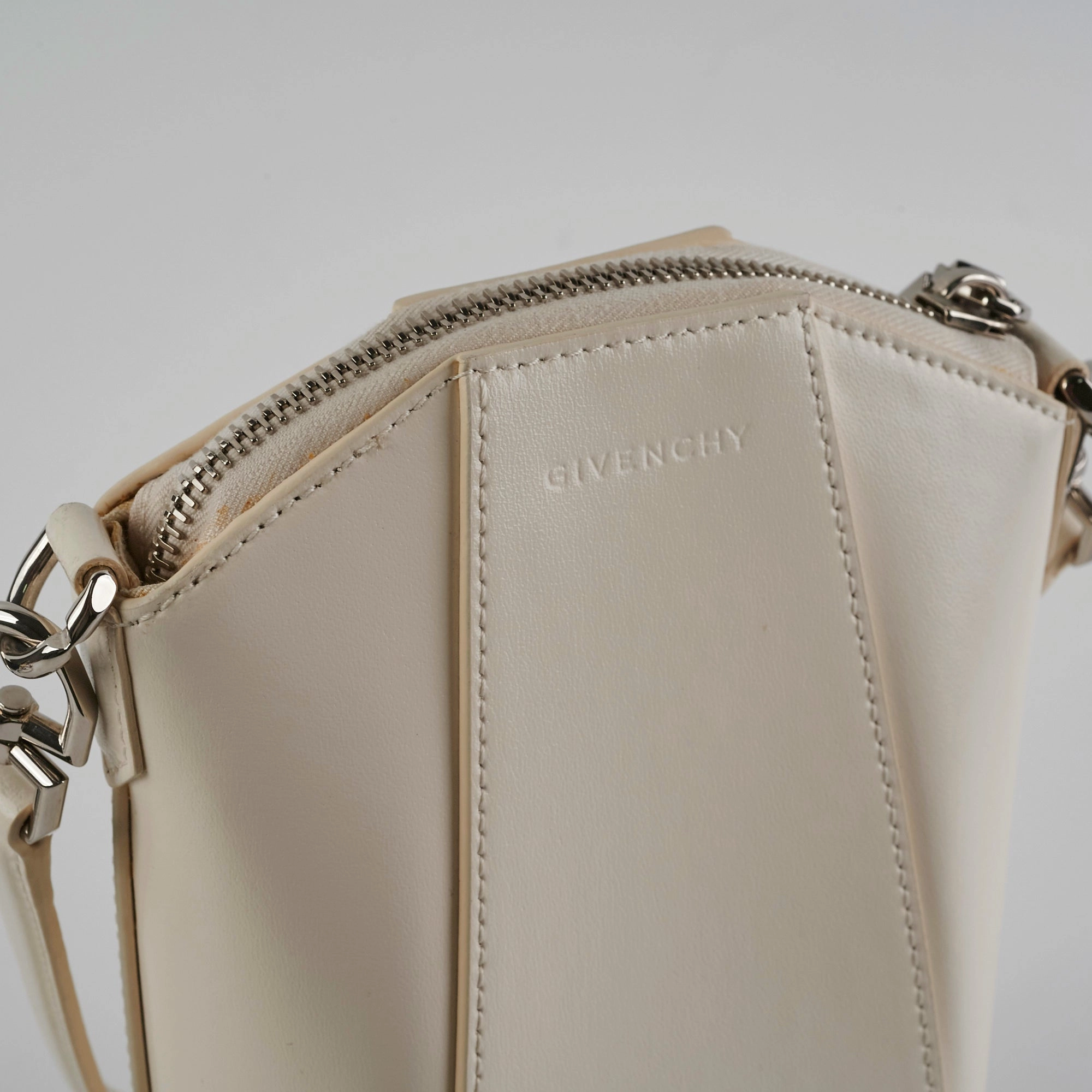 Givenchy Mini Cream Vertical Antigona Shoulder Bag