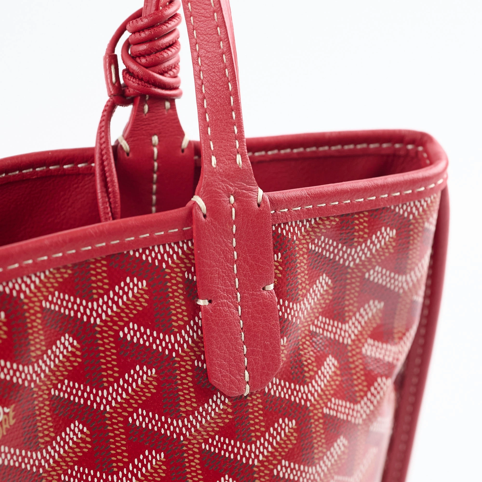 Goyard Mini Anjou Tote Red