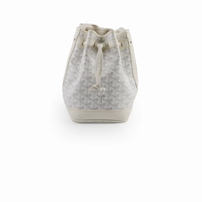 Goyard Petite Flot Bucket Bag White