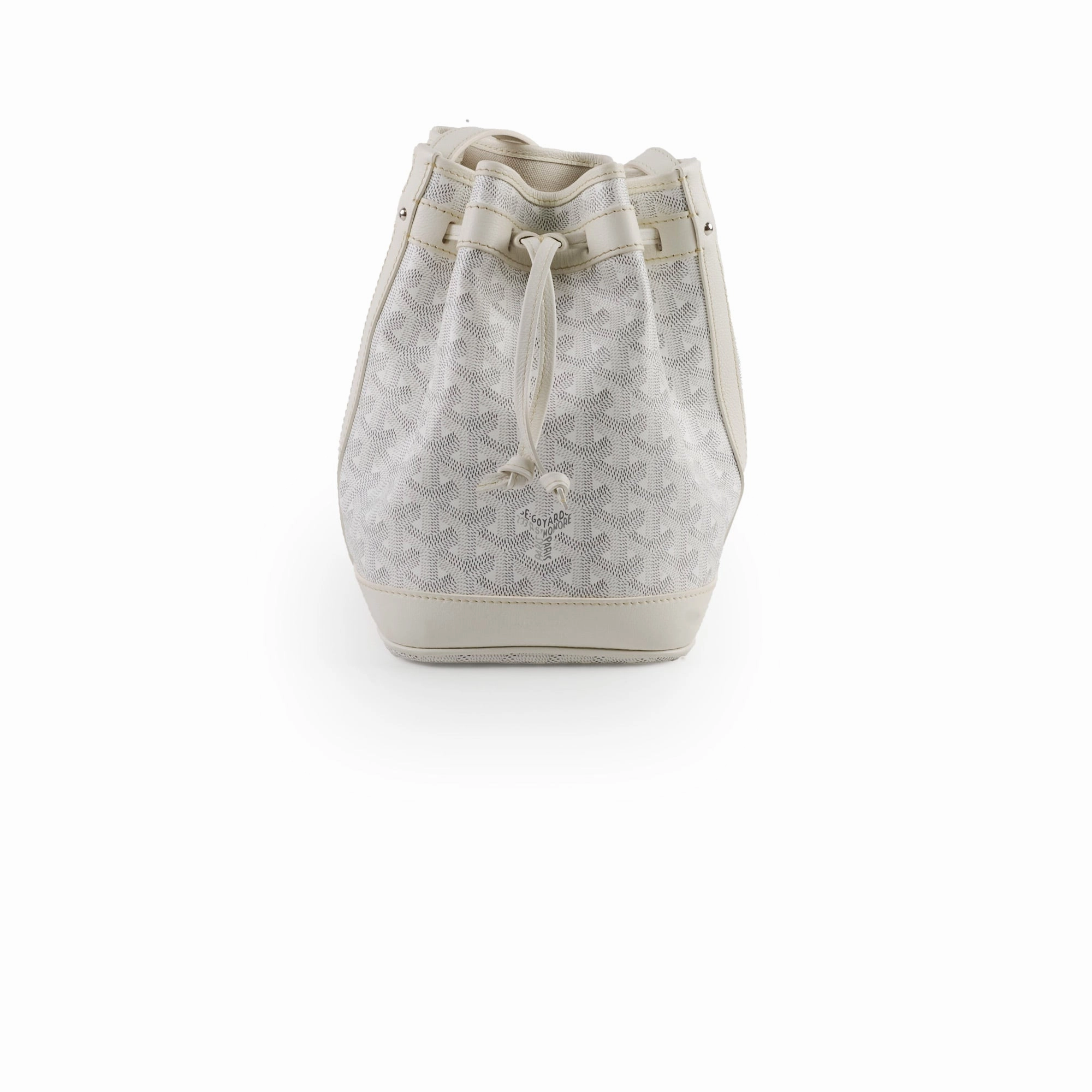 Goyard Petite Flot Bucket Bag White