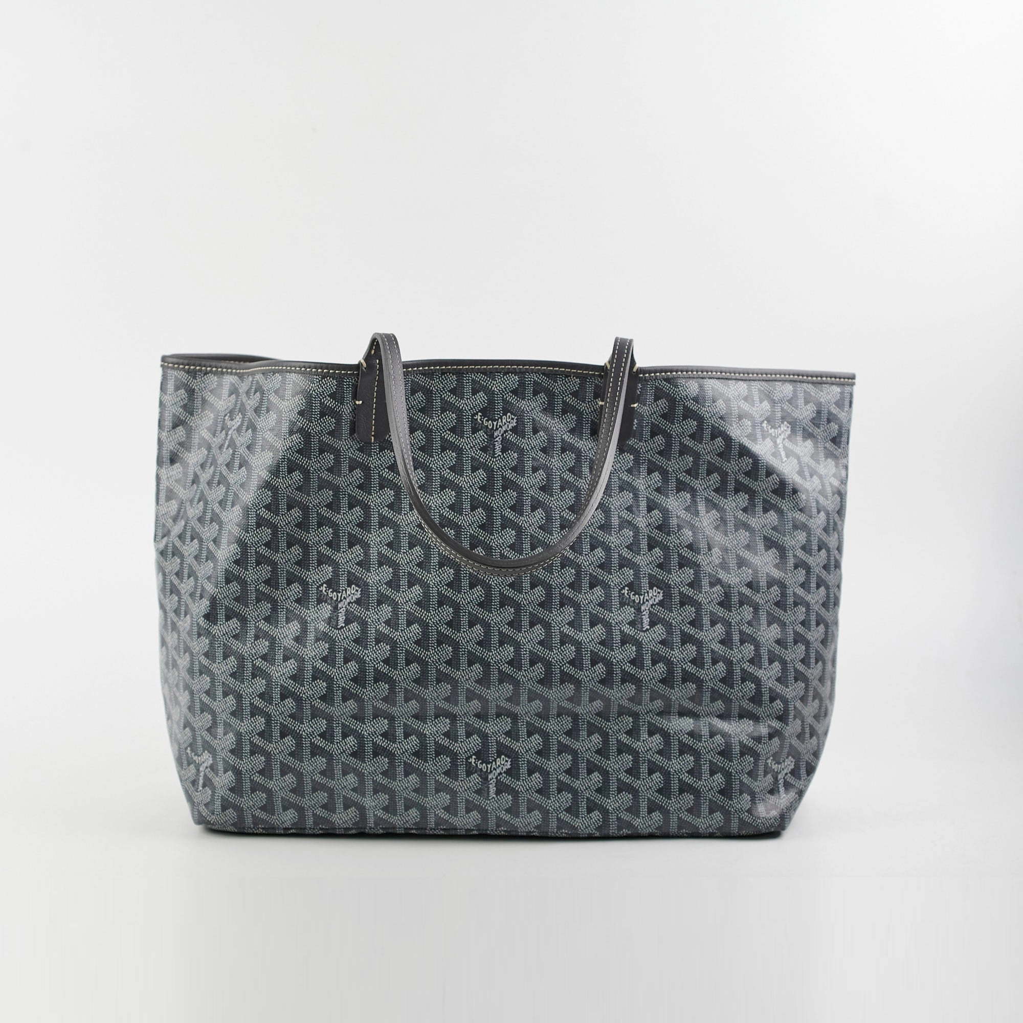 Goyard Saint Louis PM Grey Tote   hat clip