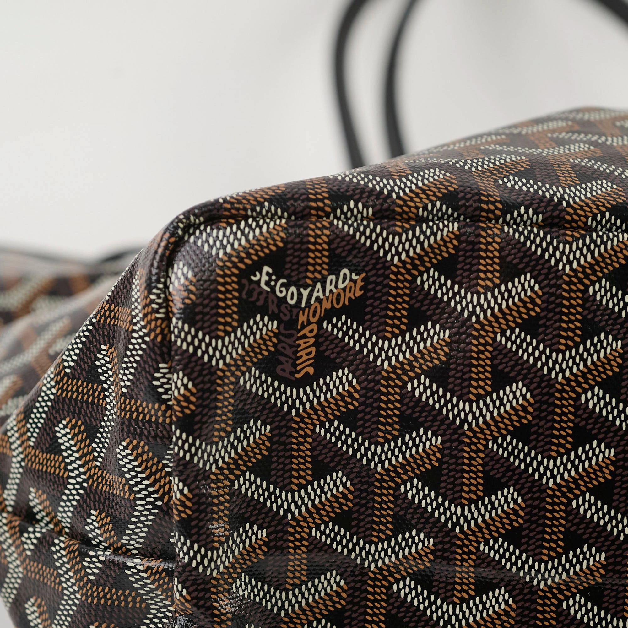 Goyard Saint Louis Tote PM Black with customisation