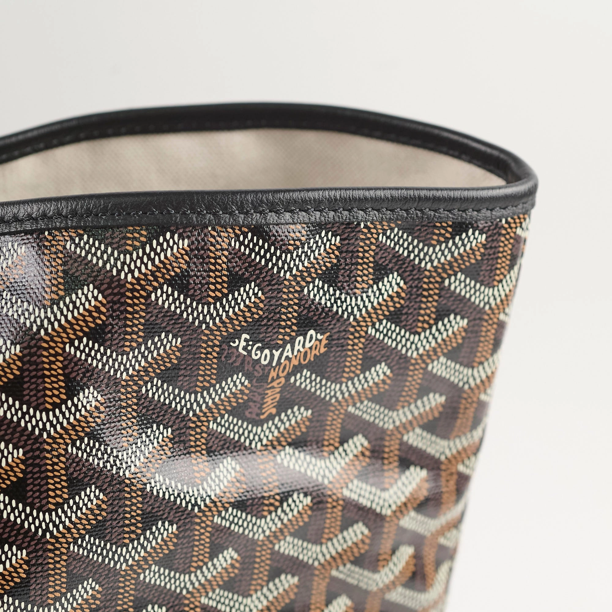 Goyard Saint Louis Tote PM Black with customisation