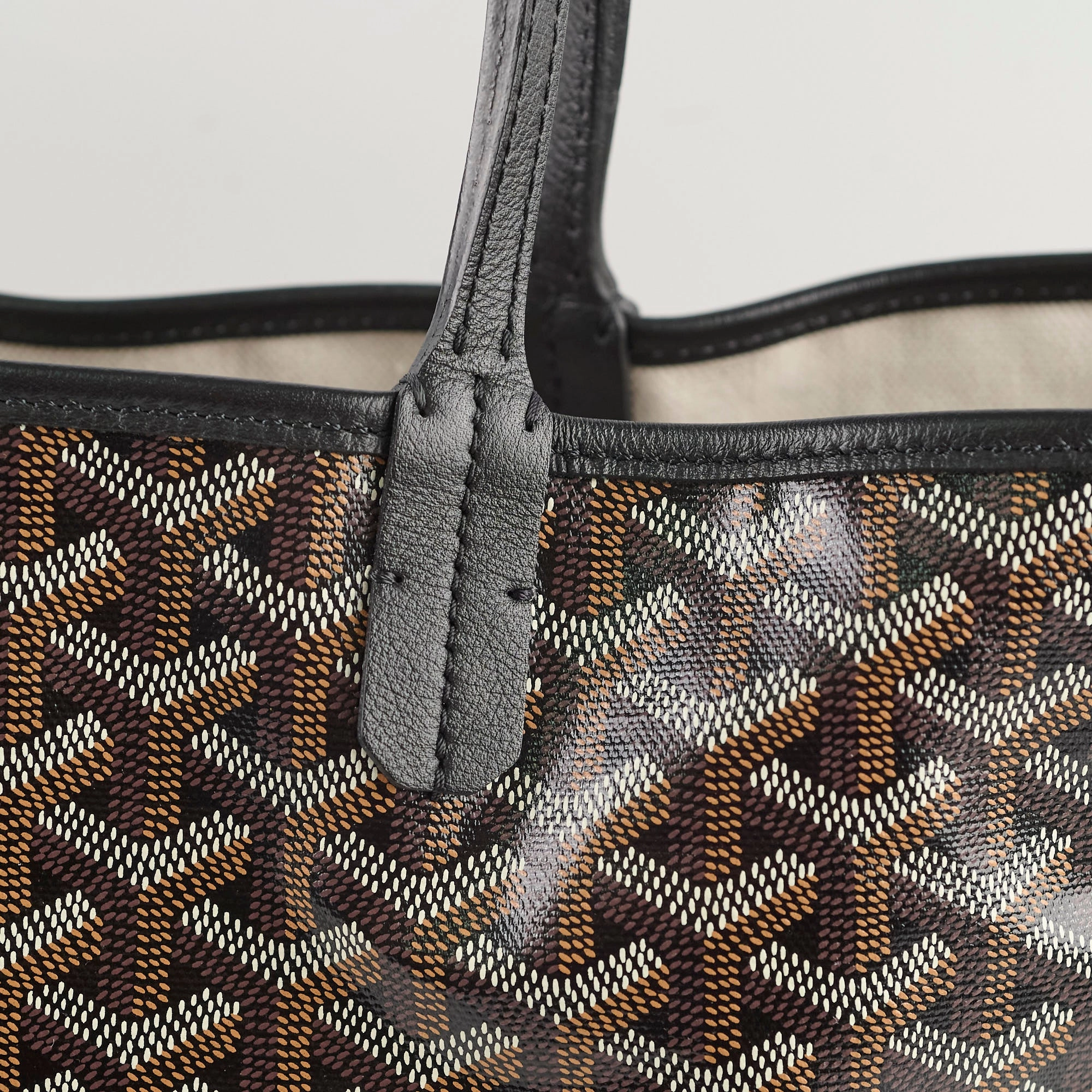 Goyard Saint Louis Tote PM Black with customisation