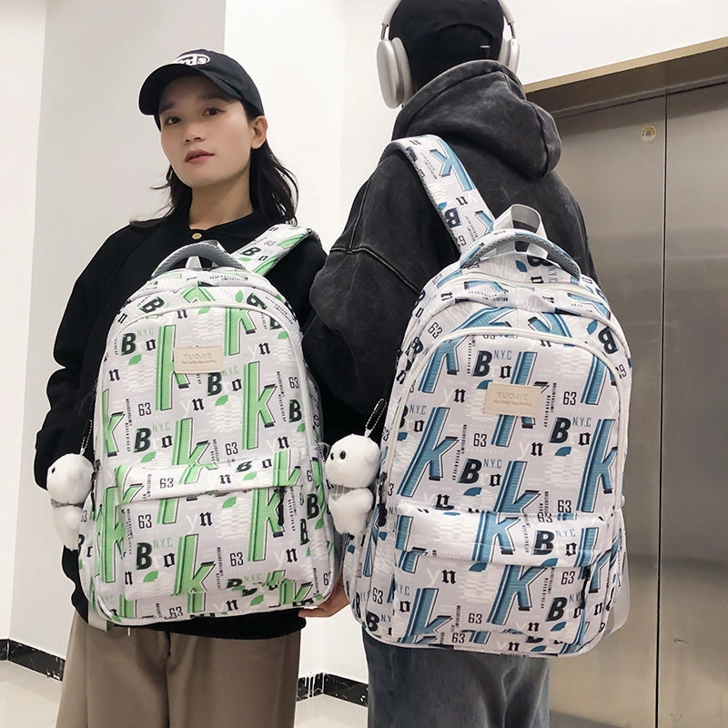 Graffiti casual backpack student backpack