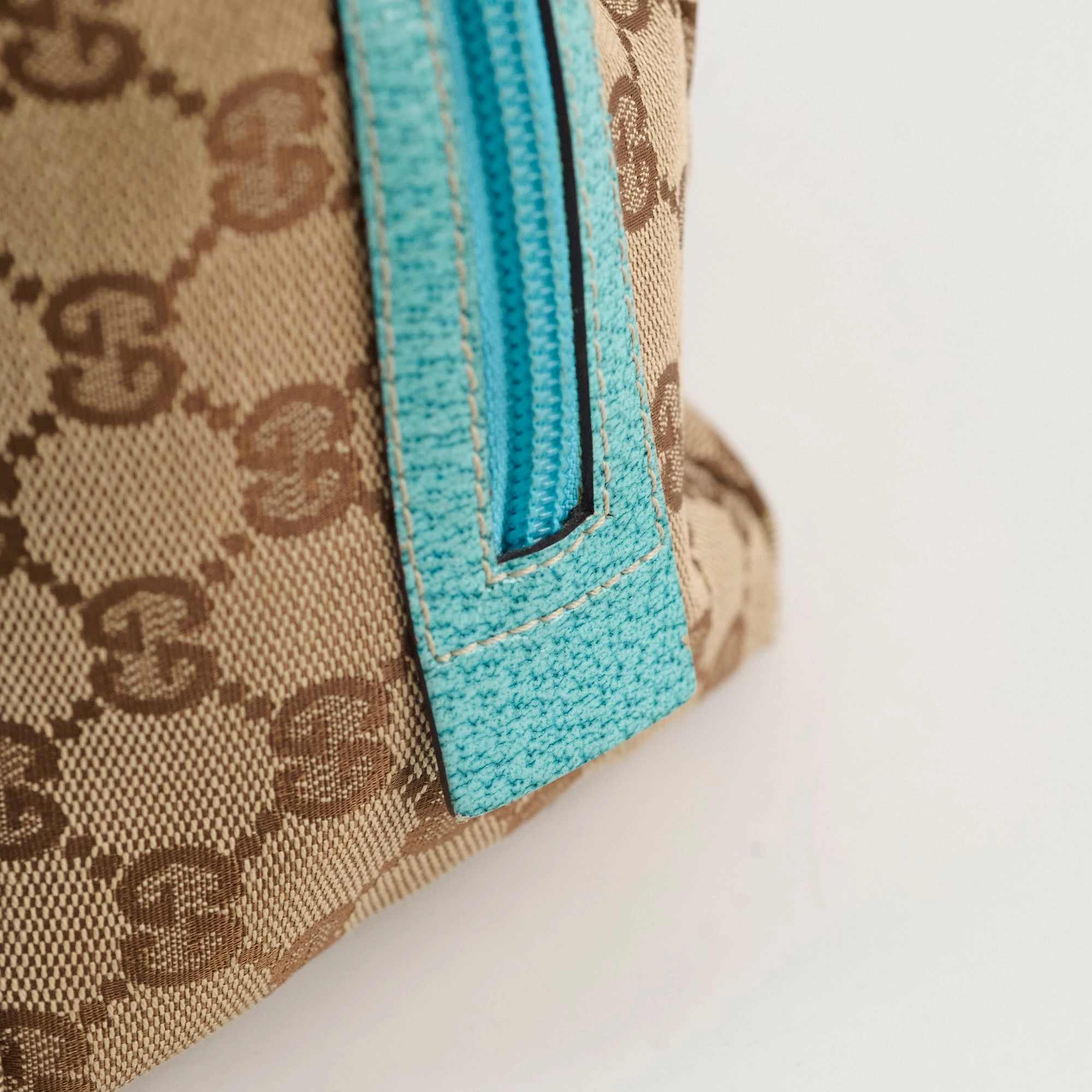 Gucci Balthus Canvas Bag Beige/Blue