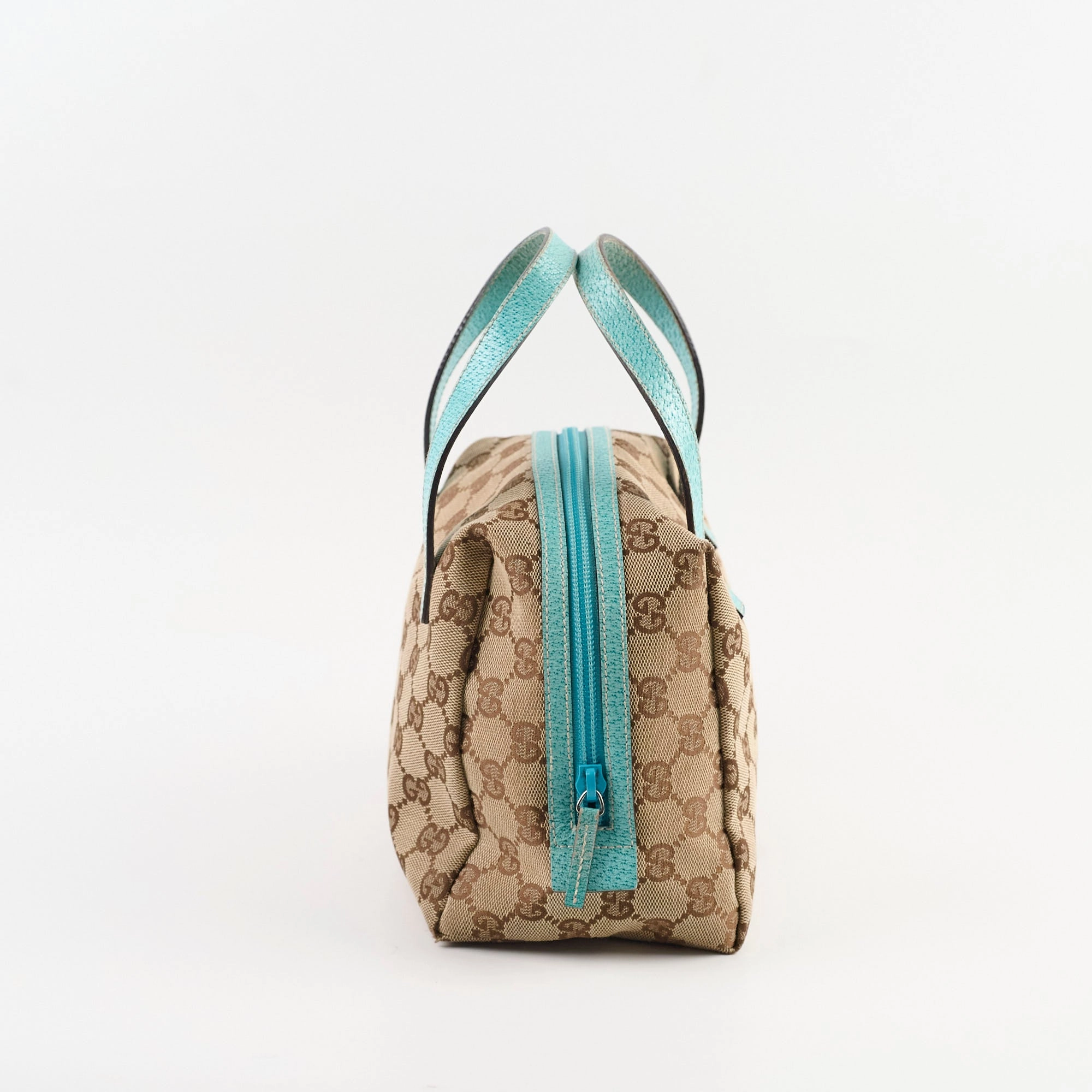 Gucci Balthus Canvas Bag Beige/Blue
