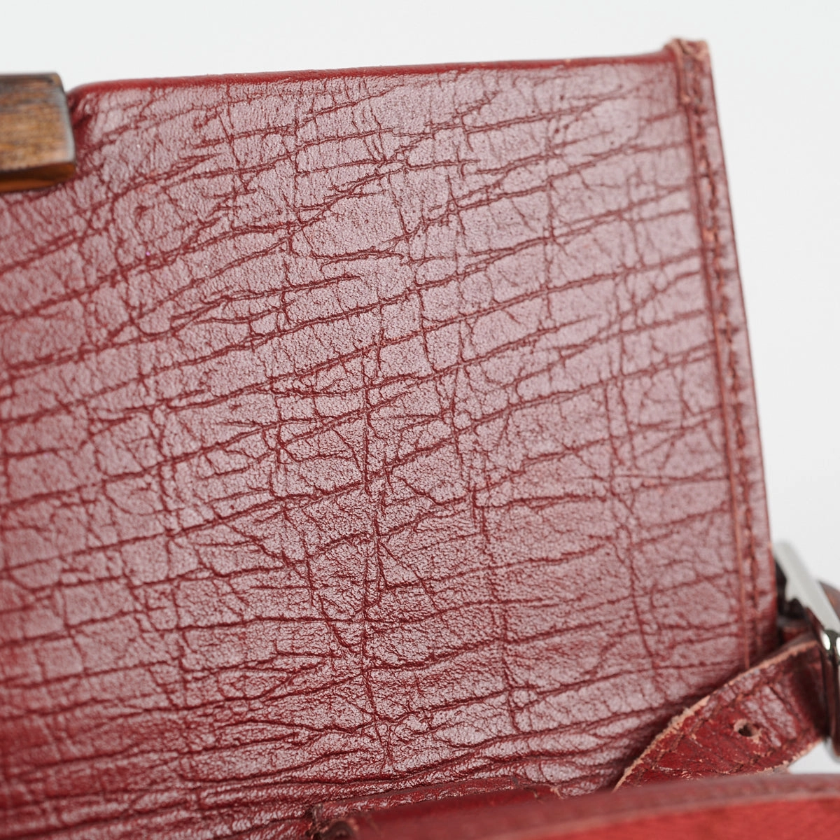 Gucci Bamboo Canvas Wallet on Chain (WOC) Red