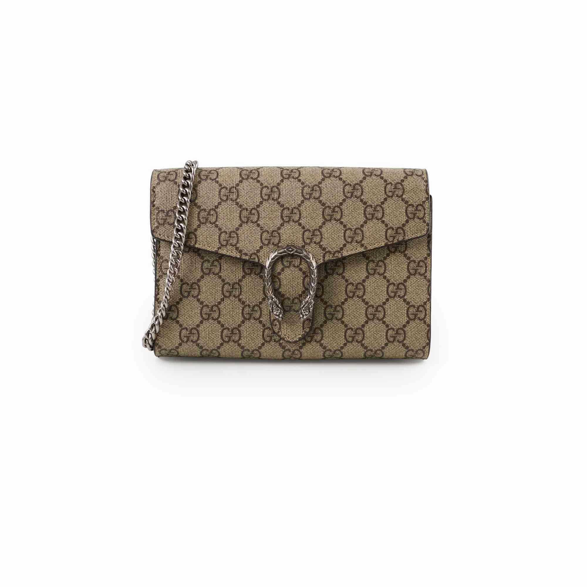 Gucci Dionysus GG Supreme Wallet on Chain WOC
