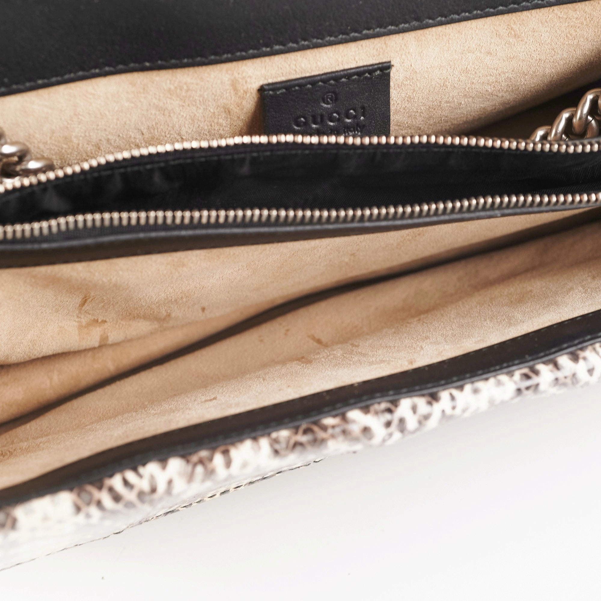 Gucci Dionysus Small Monogram Python with Embellished Elephant Patches