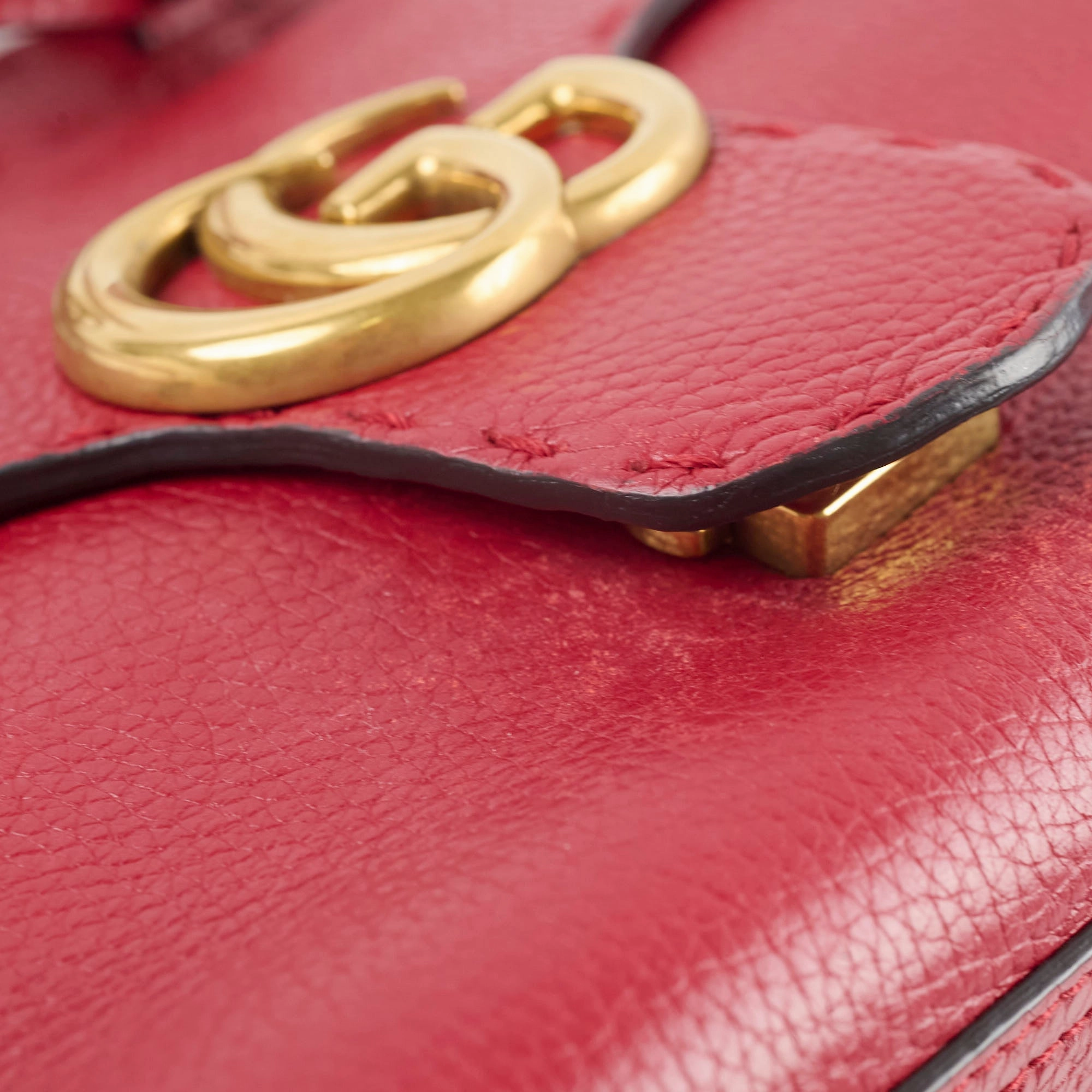 Gucci GG Marmont Top Handle Red