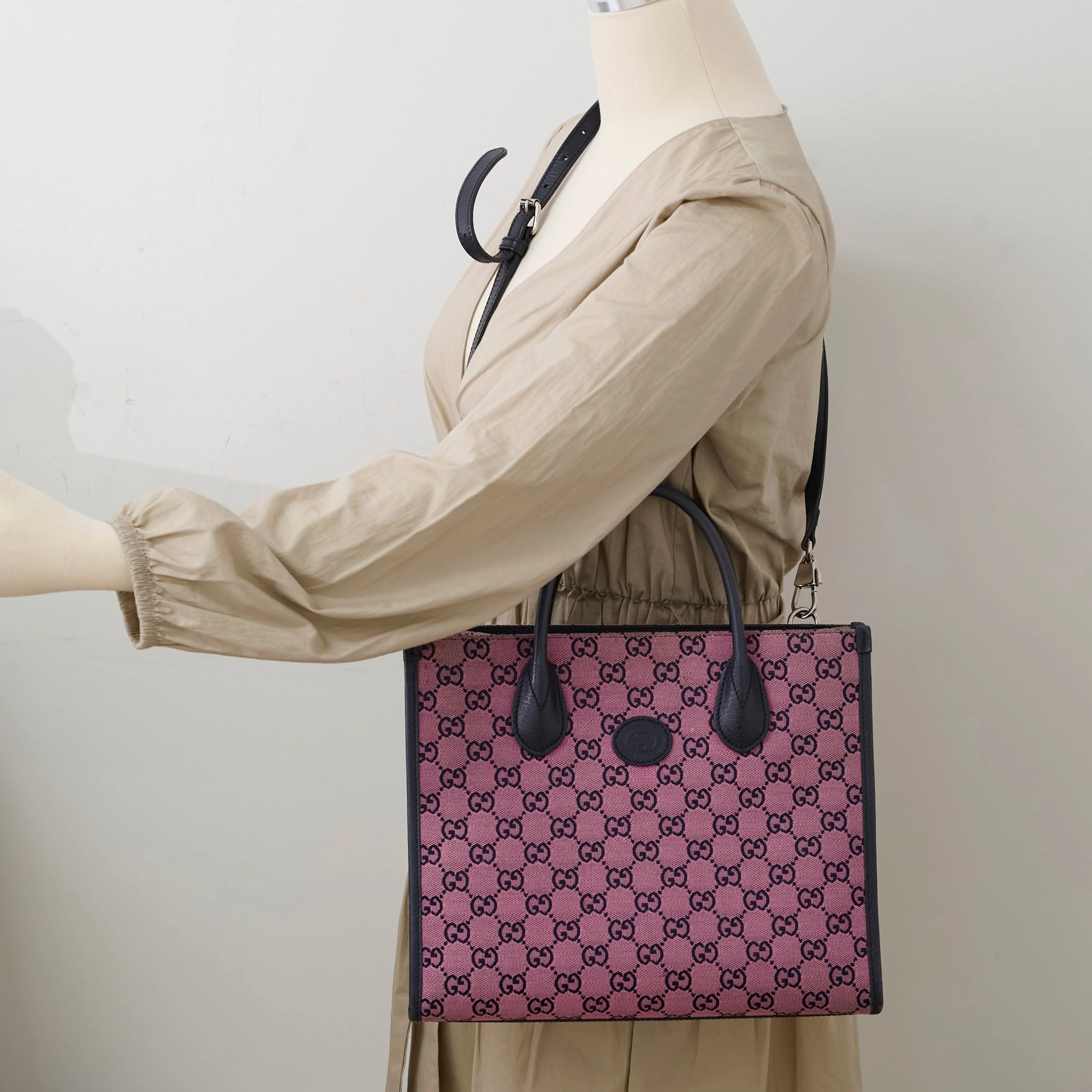 Gucci GG Ophidia Small Tote Pink