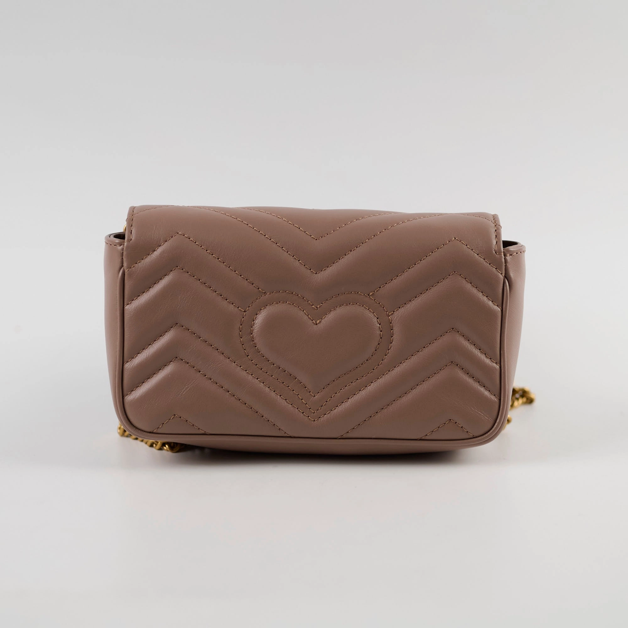 Gucci GG Supermini Marmont Matelasse Dusty Pink