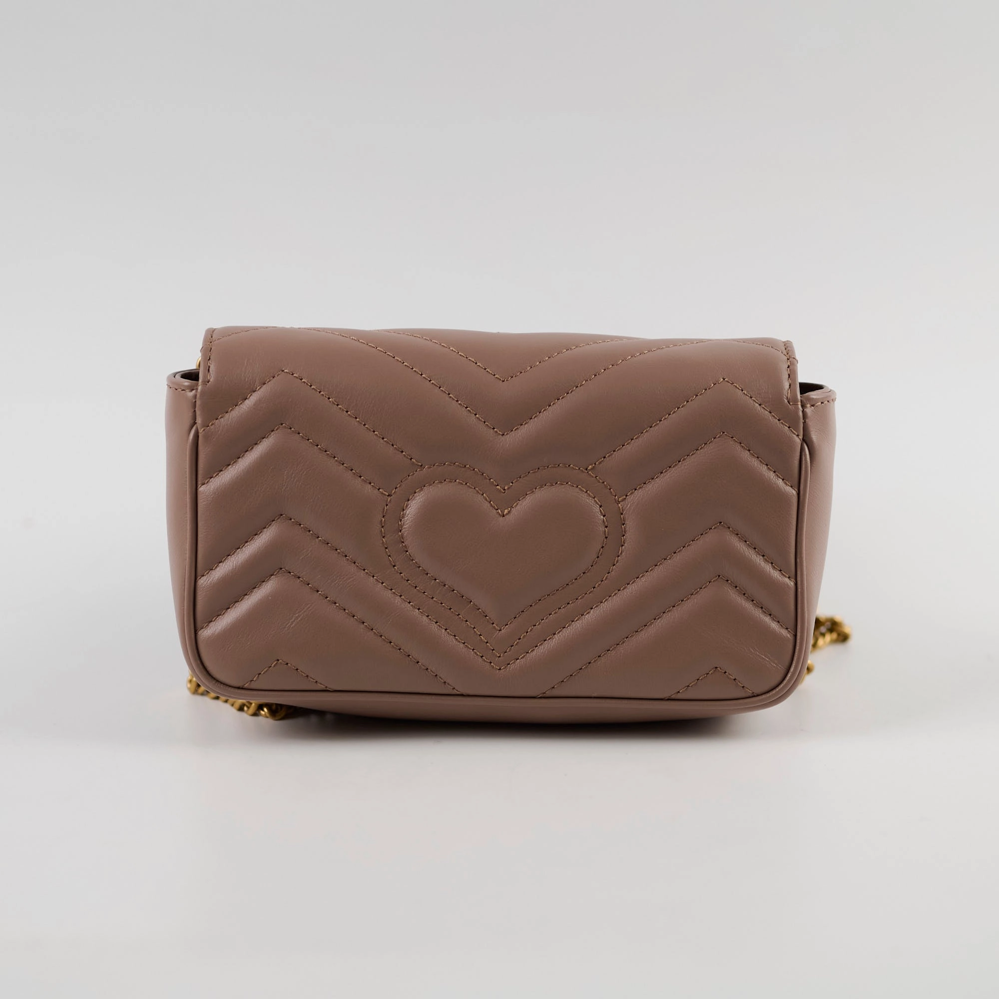 Gucci GG Supermini Marmont Matelasse Dusty Pink