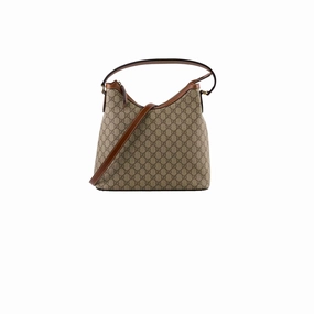 Gucci GG Supreme Hobo Shoulder Bag Brown