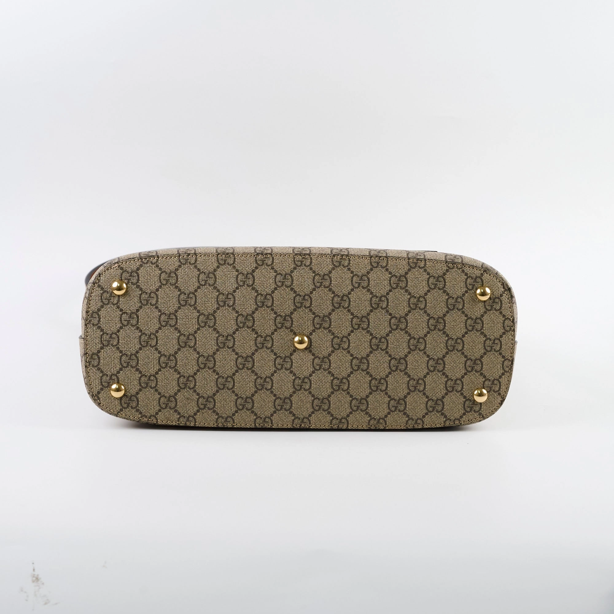 Gucci GG Supreme Hobo Shoulder Bag Brown