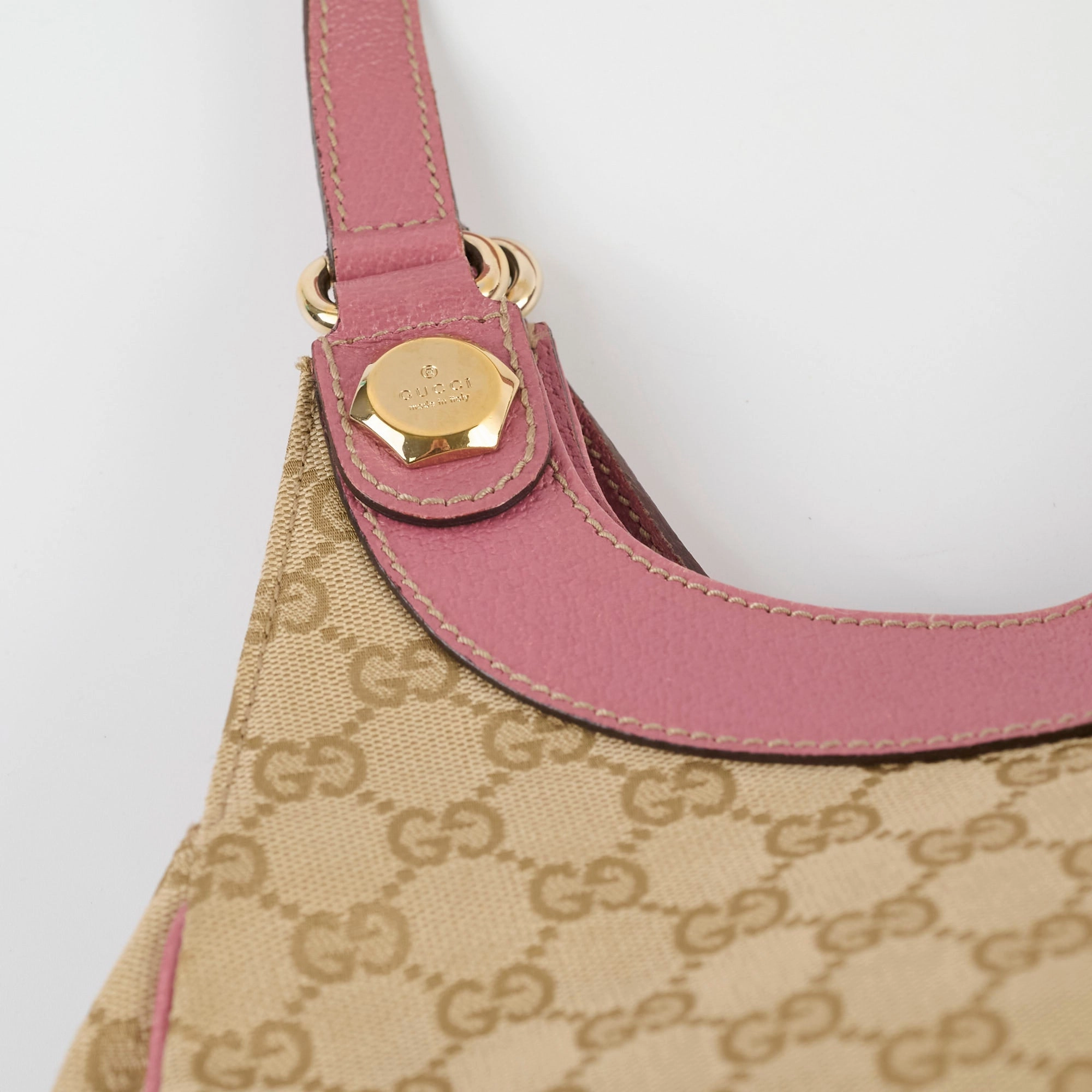 Gucci GG supreme Shoulder Bag Brown/Pink