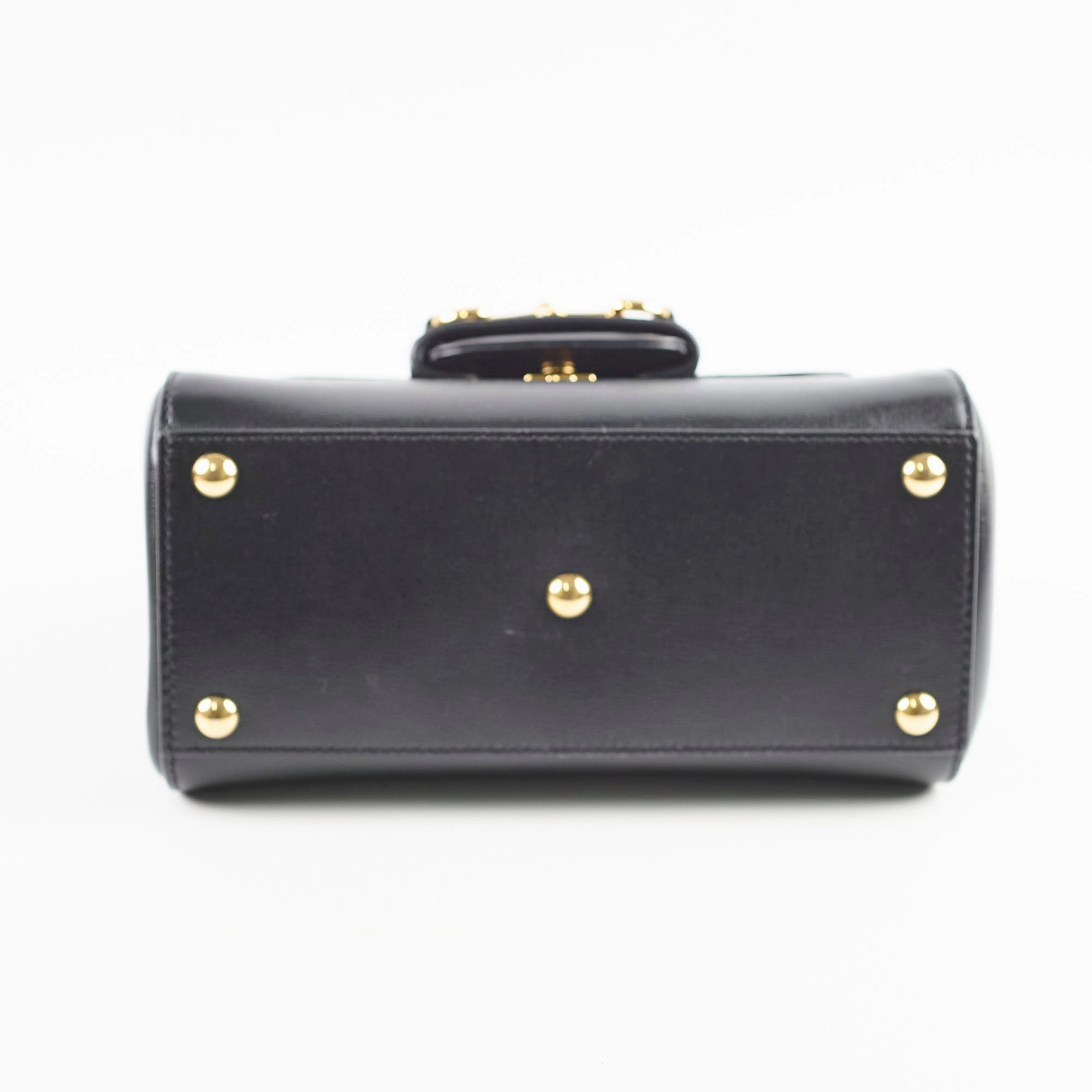 Gucci Horsebit 1955 Mini Top Handle Bag Black
