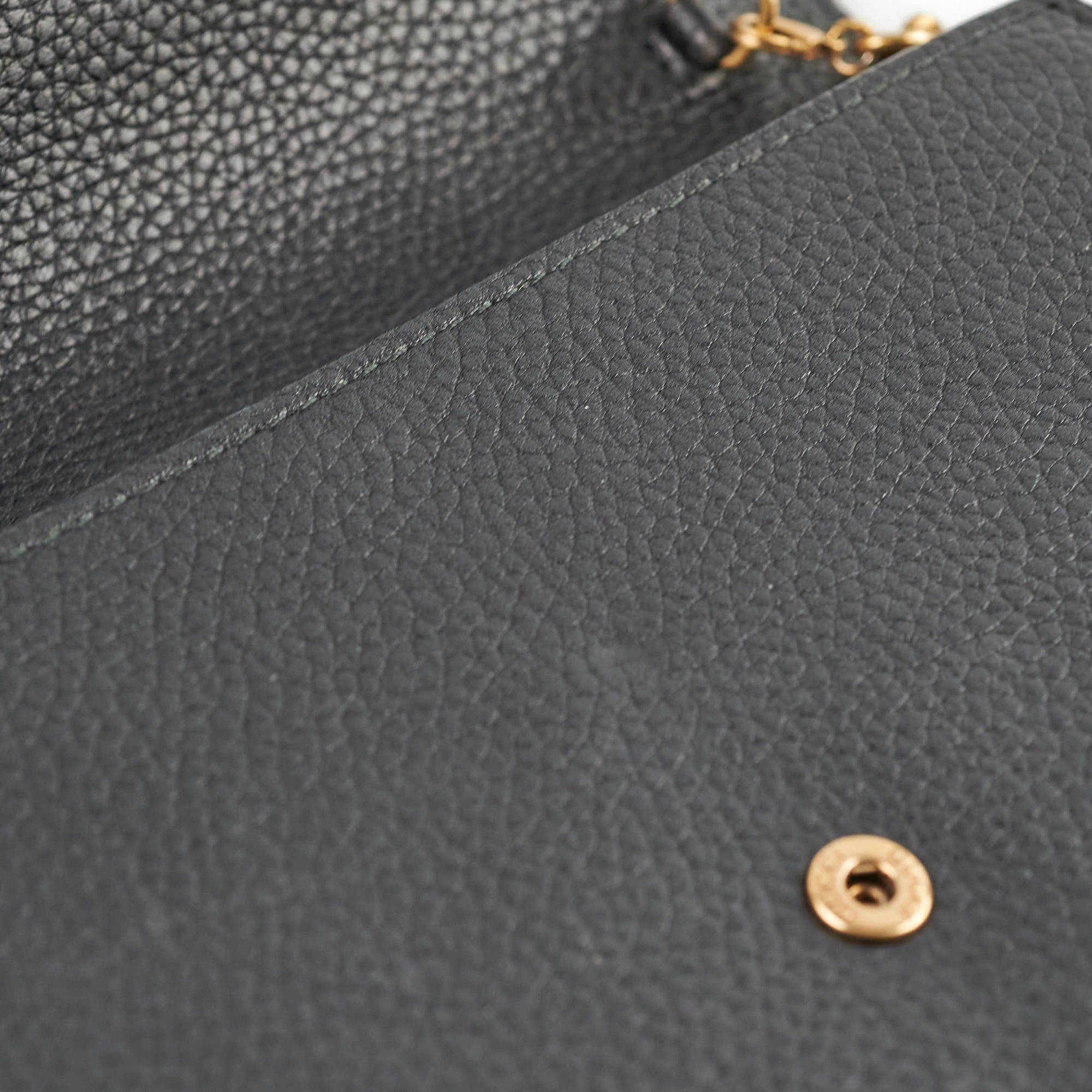 Gucci Marmont Black Leather Wallet On Chain WOC