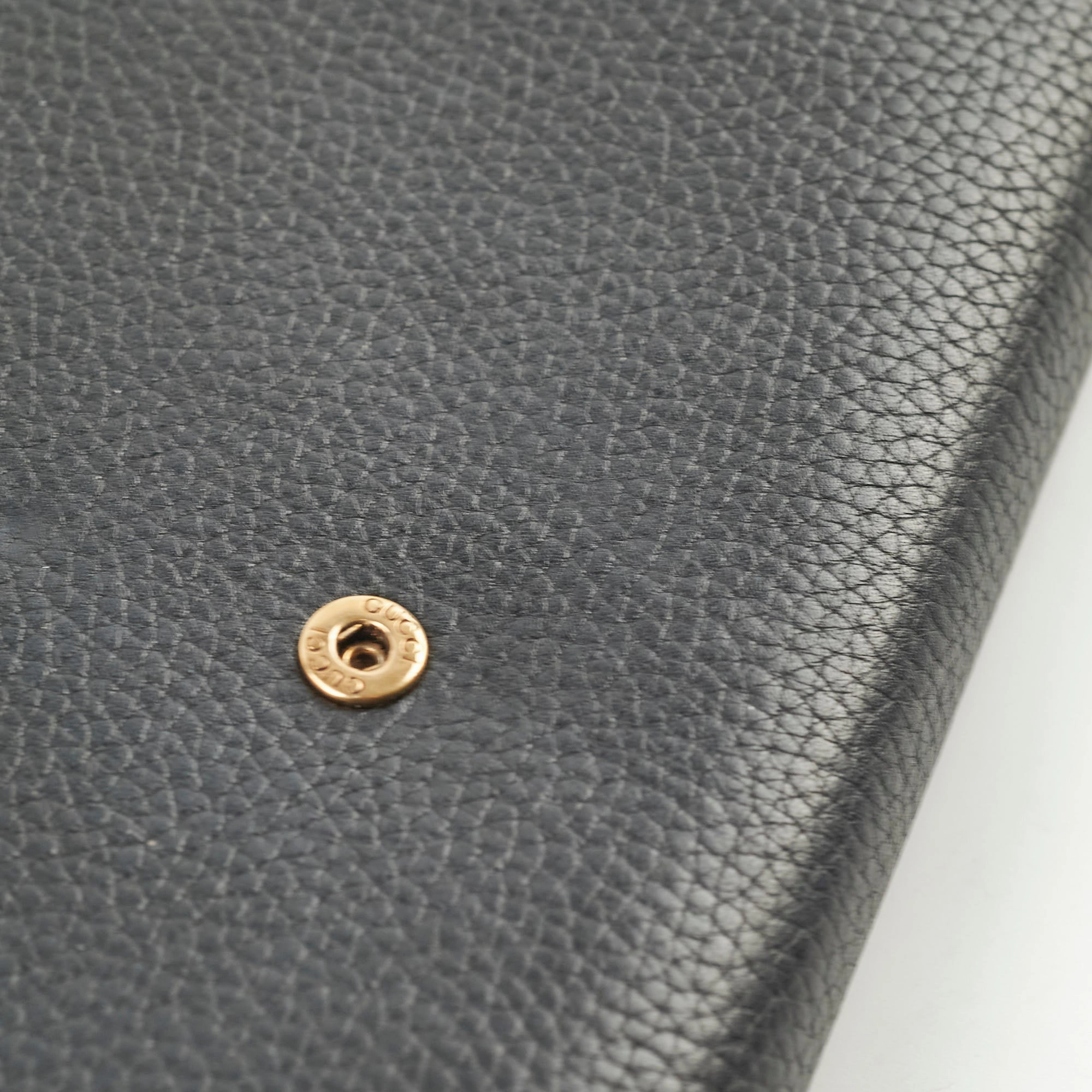 Gucci Marmont Black Leather Wallet On Chain WOC