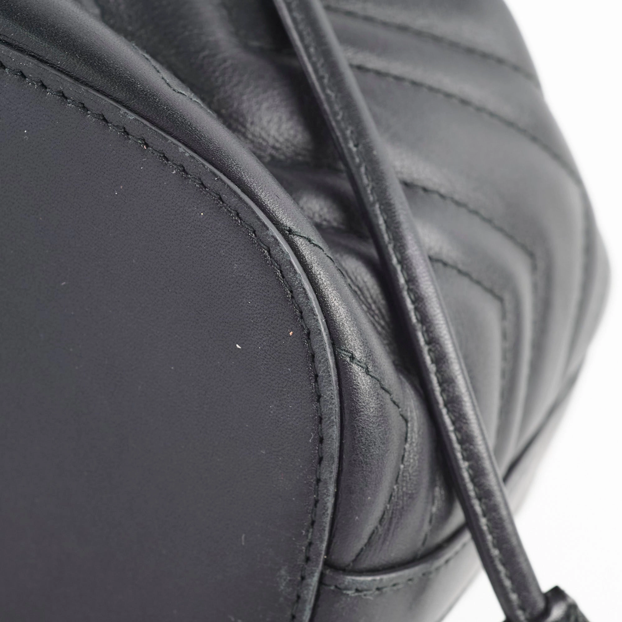 Gucci Marmont Bucket Bag Black