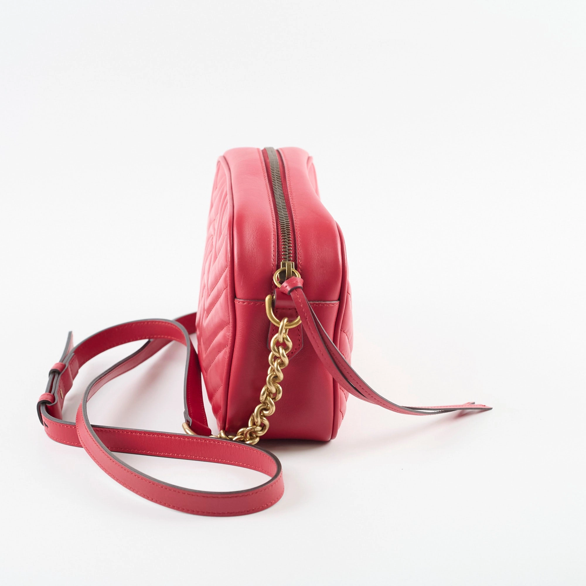 Gucci Marmont Camera Bag Red