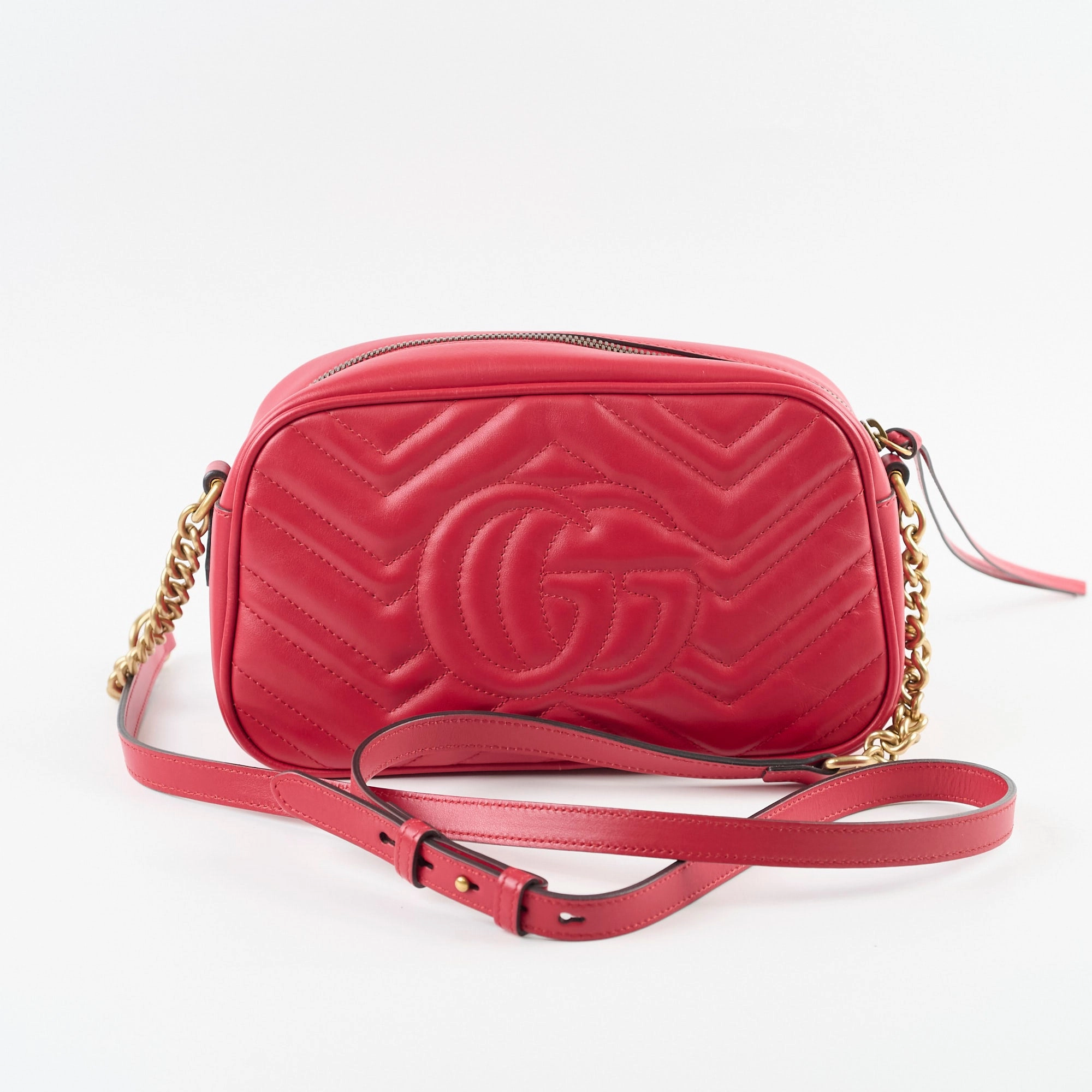 Gucci Marmont Camera Bag Red