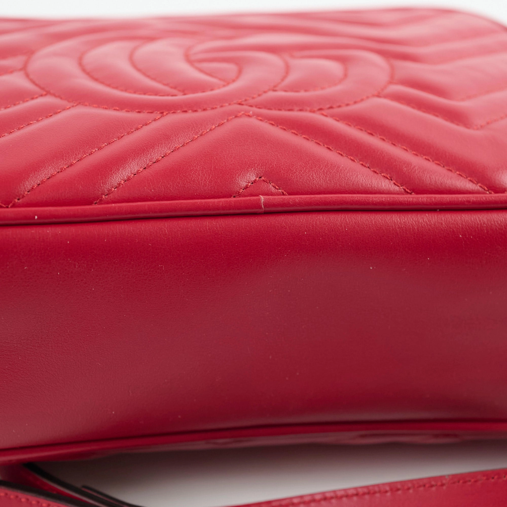 Gucci Marmont Camera Bag Red