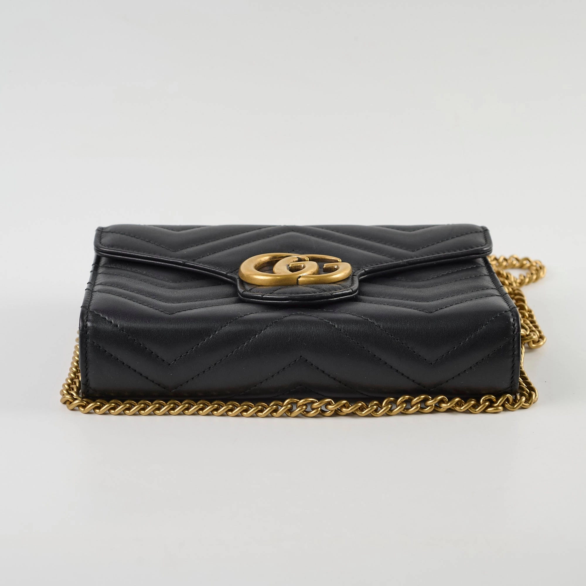 Gucci Marmont Matelasse Crossbody Bag Black