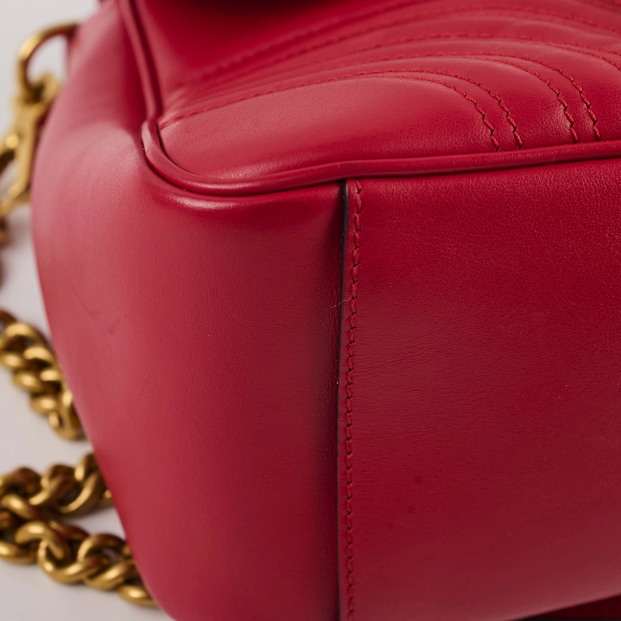 Gucci Marmont Top Handle Red
