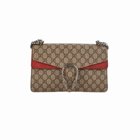 Gucci Medium Dionysus GG Supreme SHoulder Bag Red