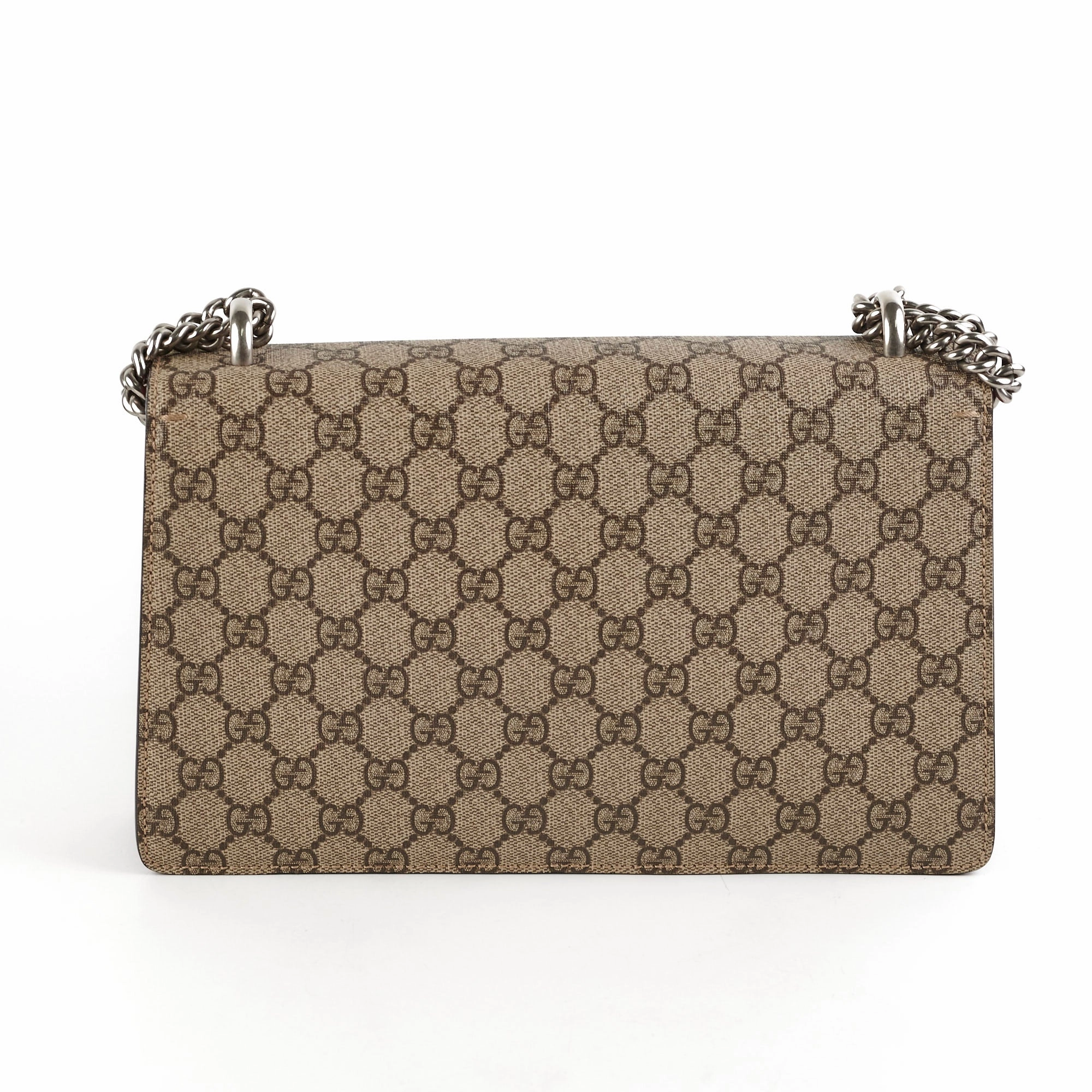 Gucci Medium Dionysus GG Supreme SHoulder Bag Red
