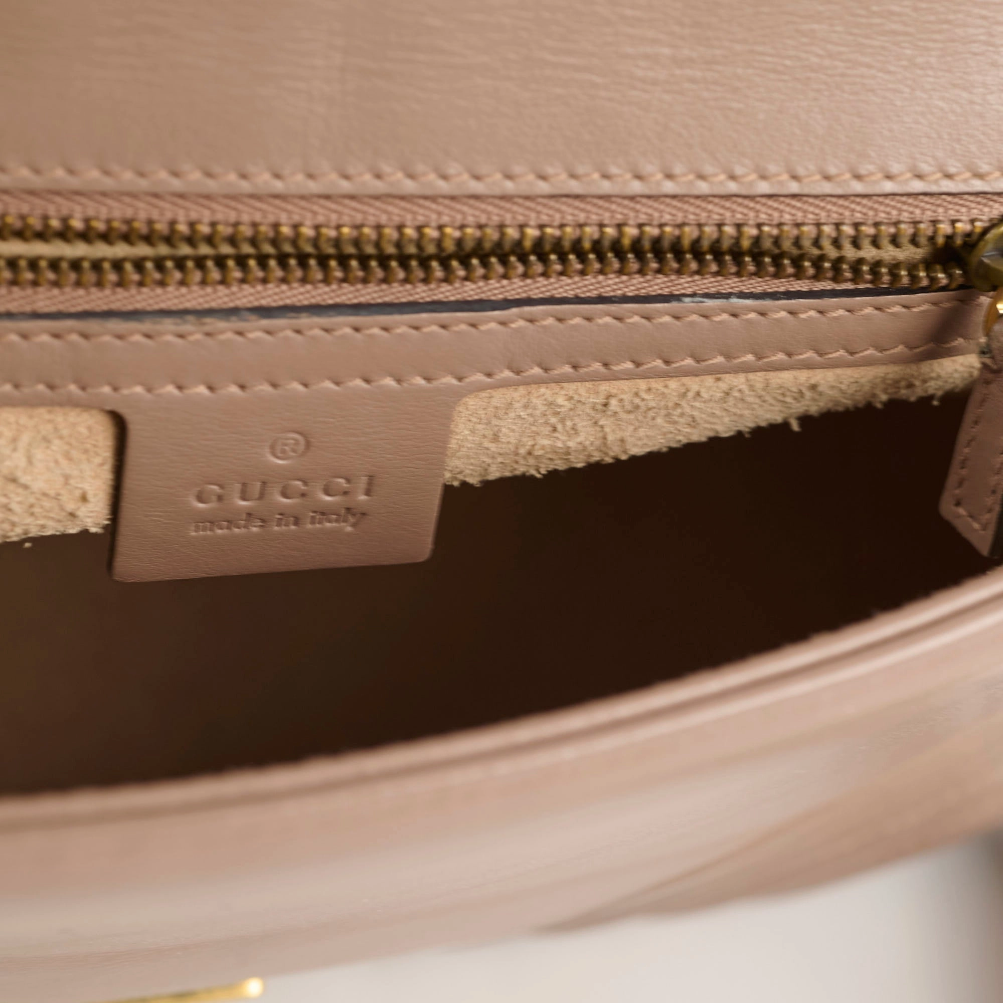 Gucci Medium GG Marmont Top Handle Dusty Pink