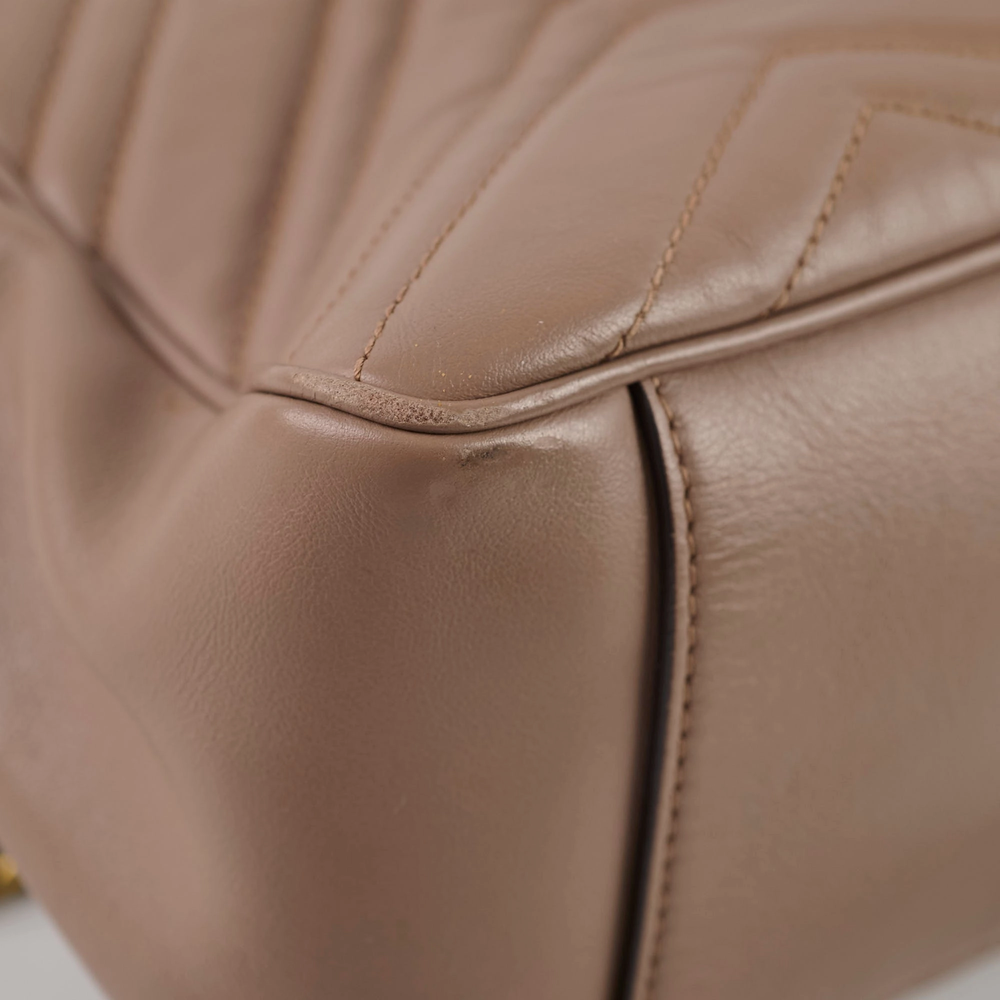 Gucci Medium GG Marmont Top Handle Dusty Pink